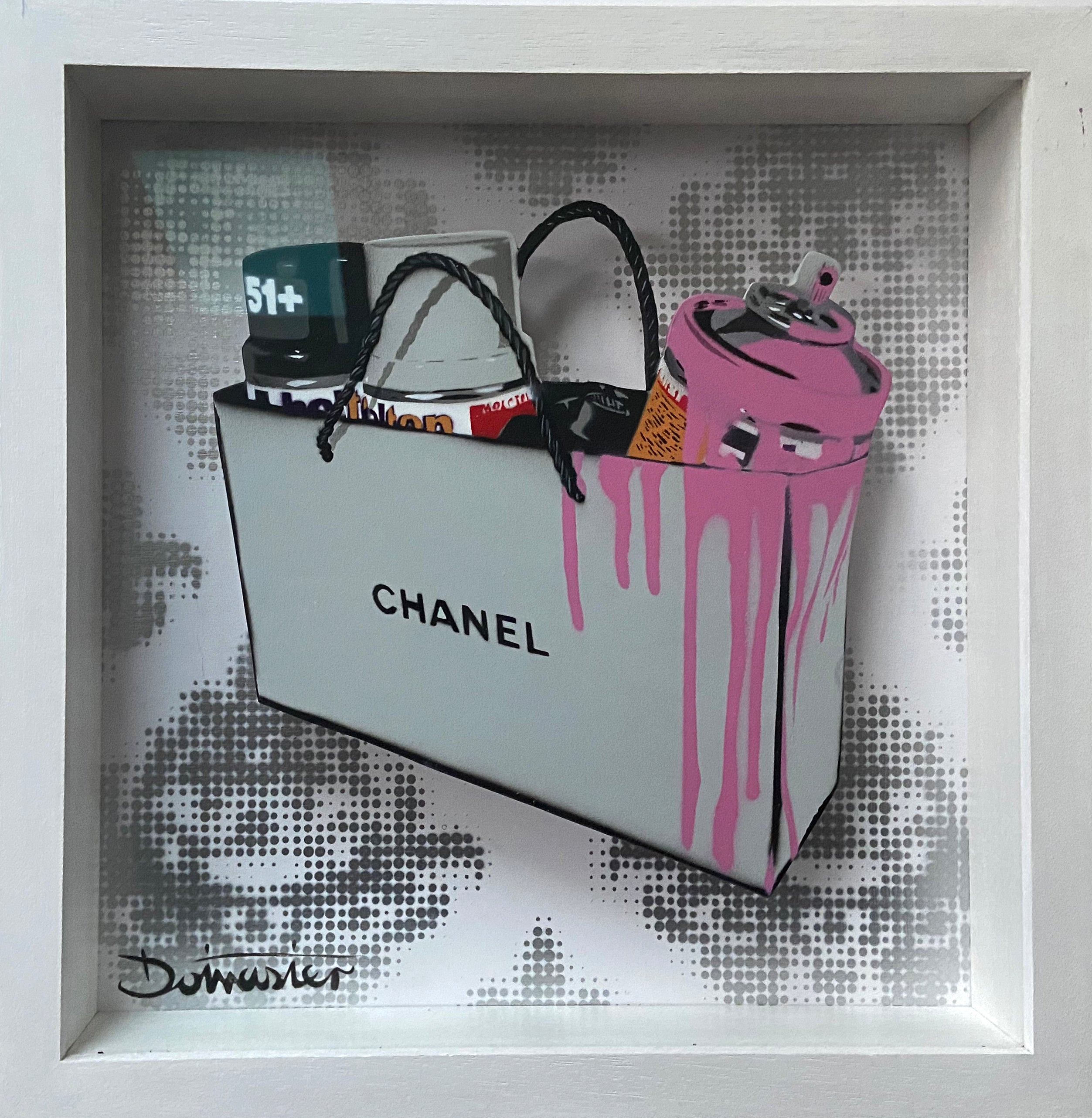 Chanel white bag boxed